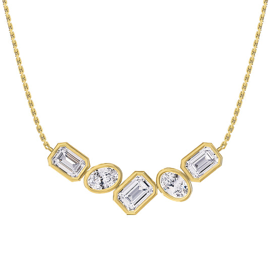 3.25 Carat Lab Grown Diamond Pendant Necklace 18"