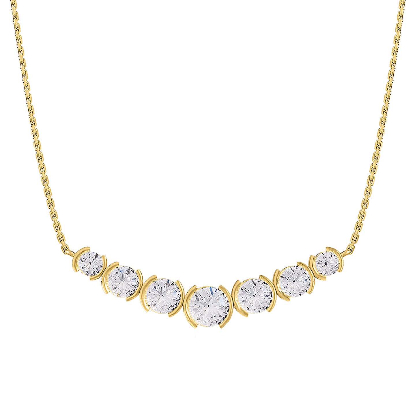 2.8 Carat Lab Grown Diamond Pendant Necklace 18"
