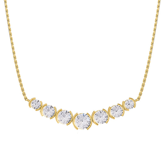 2.8 Carat Lab Grown Diamond Pendant Necklace 18"