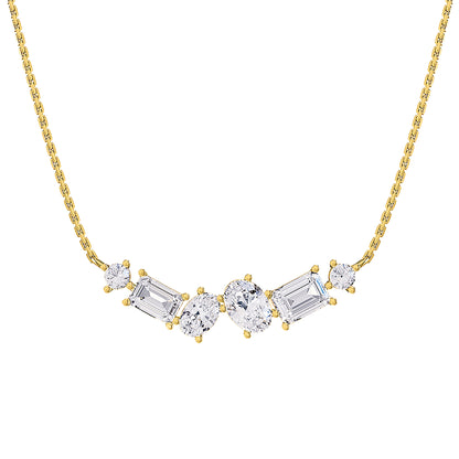 3 Carat Lab Grown Diamond Pendant Necklace 18"