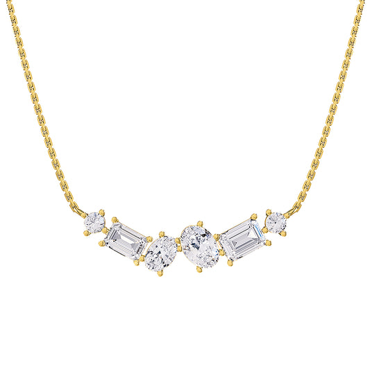 3 Carat Lab Grown Diamond Pendant Necklace 18"
