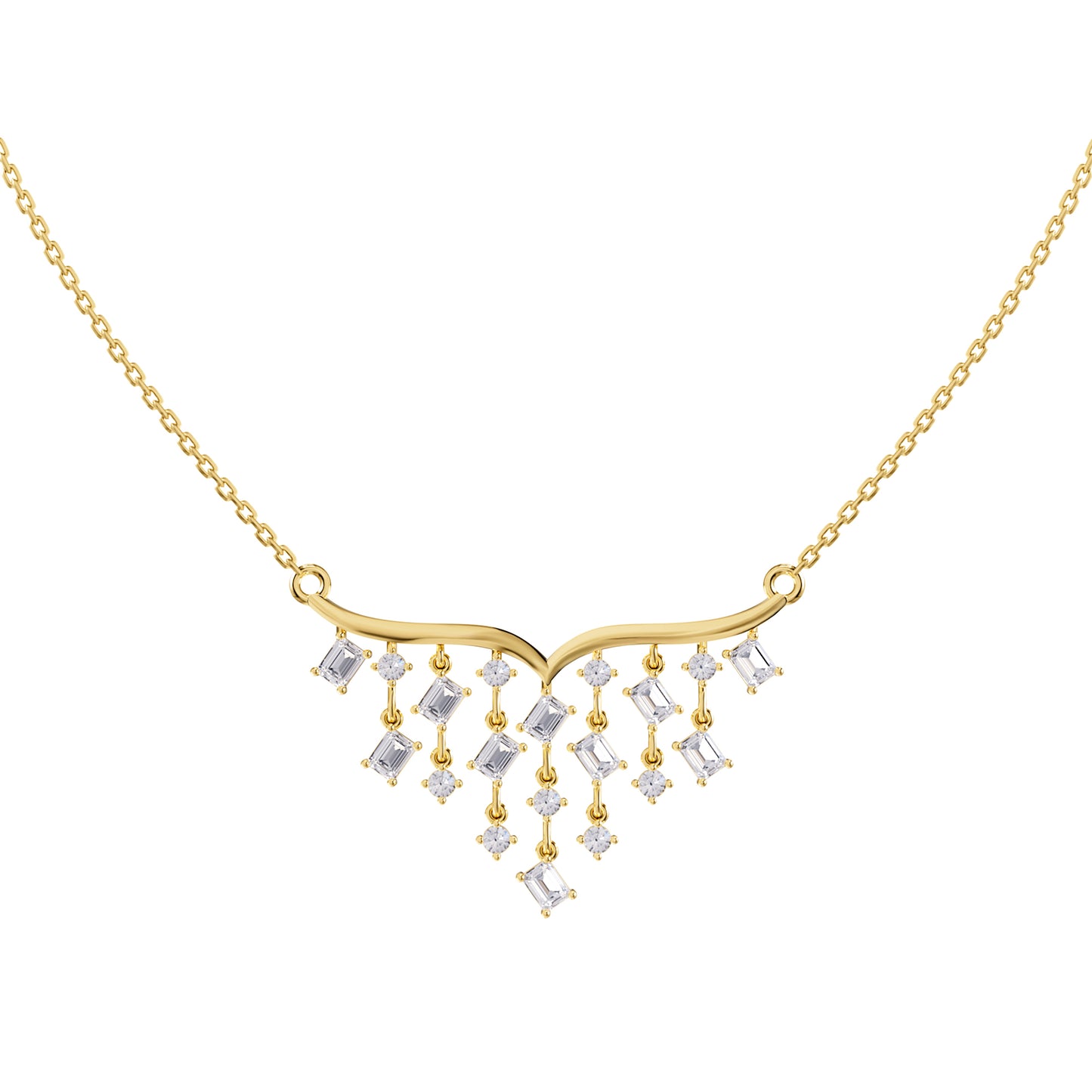 2.9 Carat Lab Grown Diamond Pendant Necklace 18"