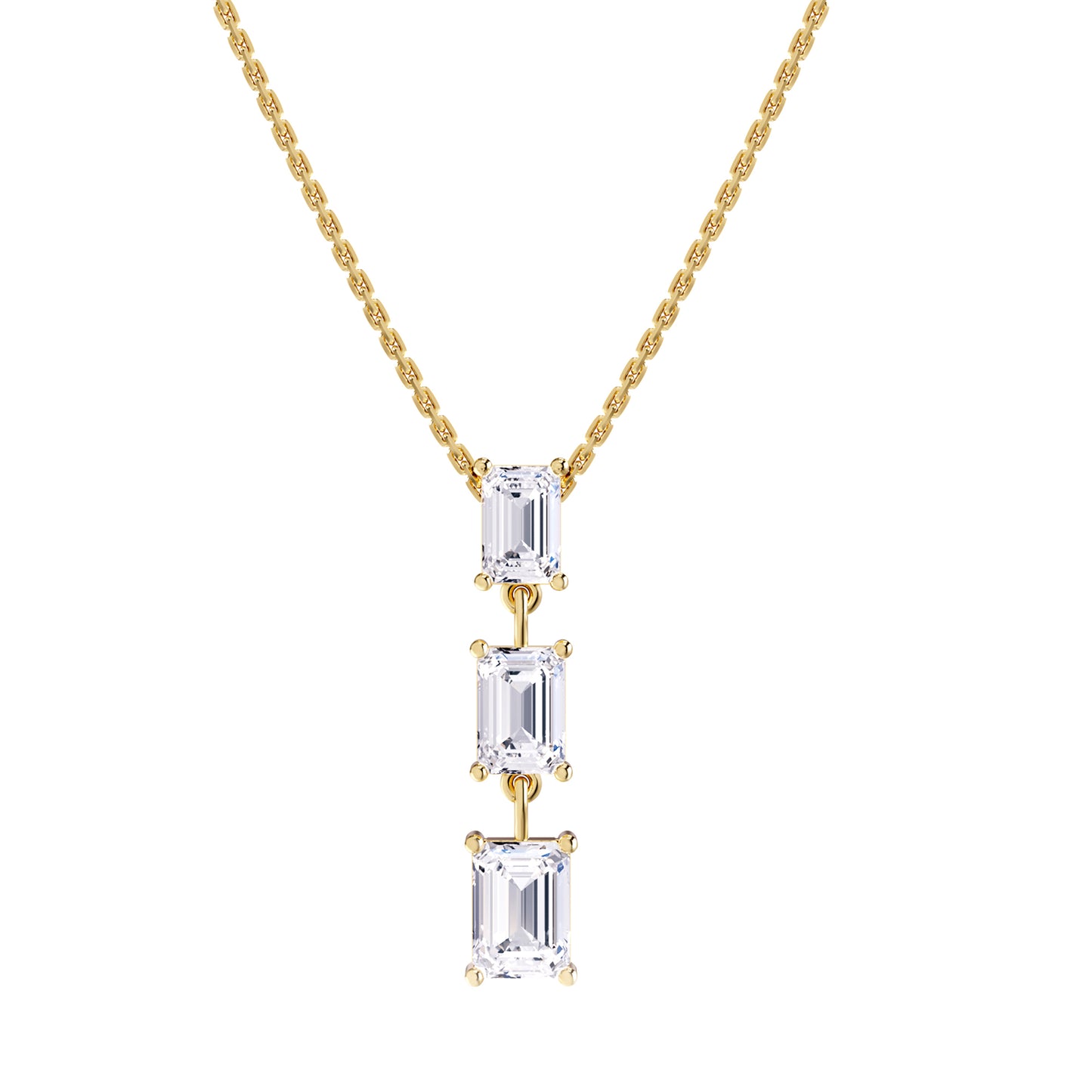 2.80 Carat Lab Grown Diamond Pendant Necklace 18"