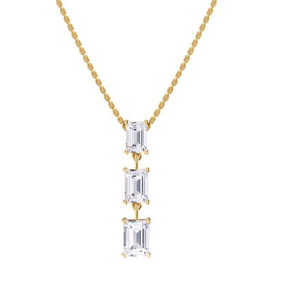 2.80 Carat Lab Grown Diamond Pendant Necklace 18"