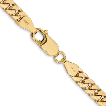 10k Yellow Gold 5mm Solid Miami Cuban Chain Necklace