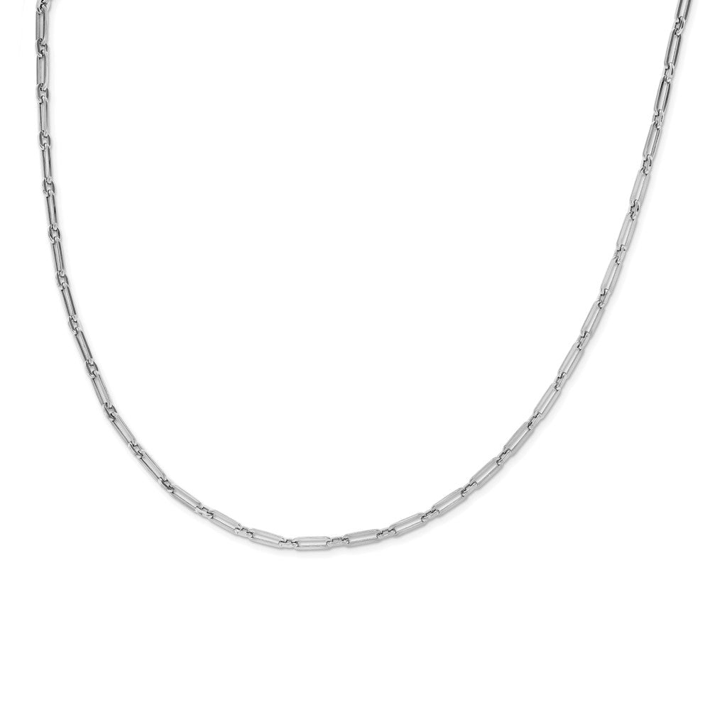 10k Yellow Gold Polished Flat Oval Link Necklace