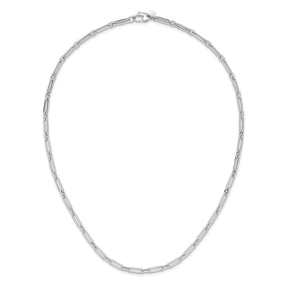 10k Yellow Gold Polished Flat Oval Link Necklace