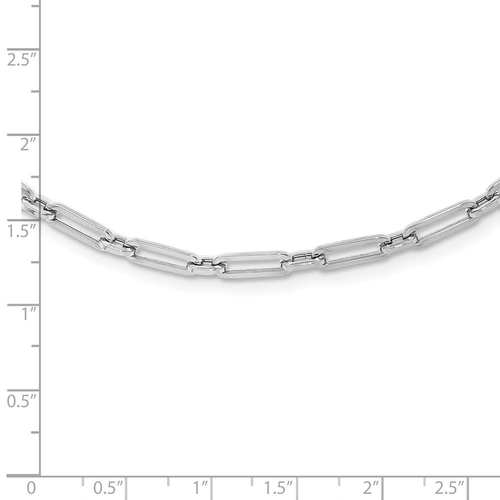 10k Yellow Gold Polished Flat Oval Link Necklace