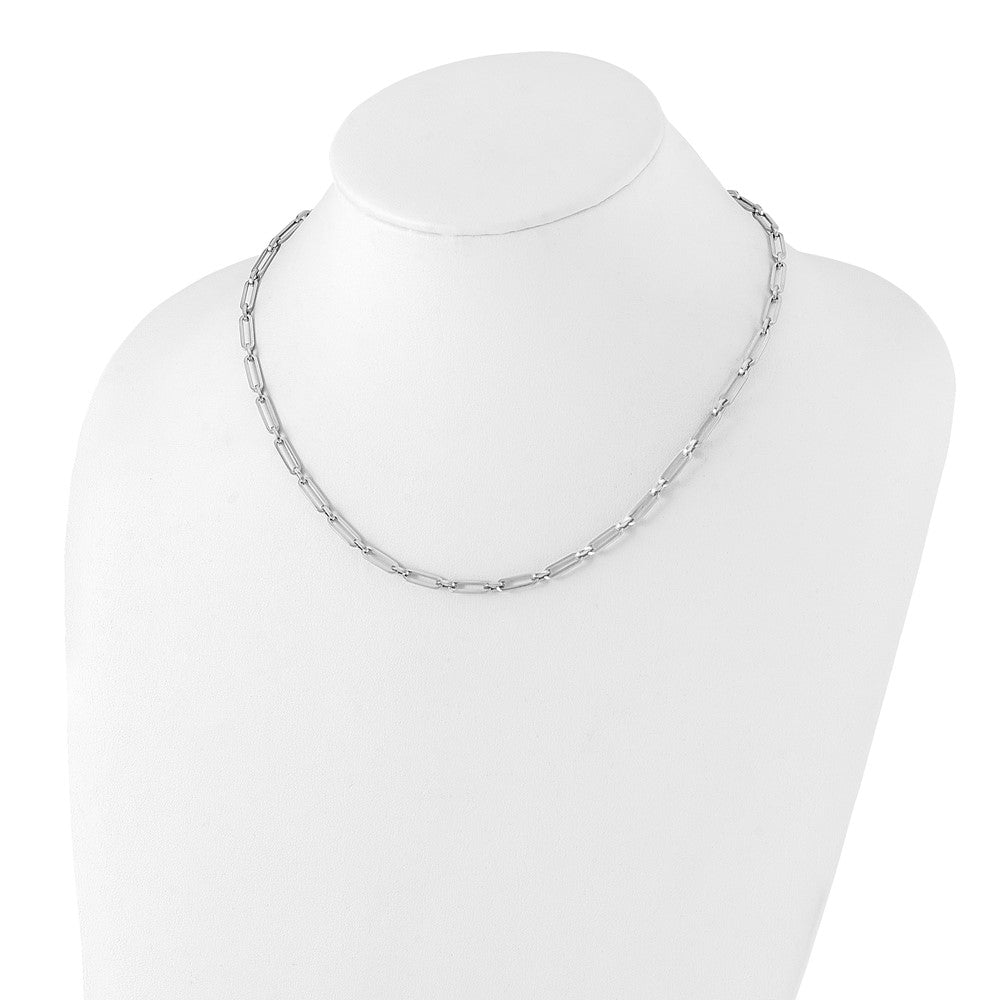 10k Yellow Gold Polished Flat Oval Link Necklace