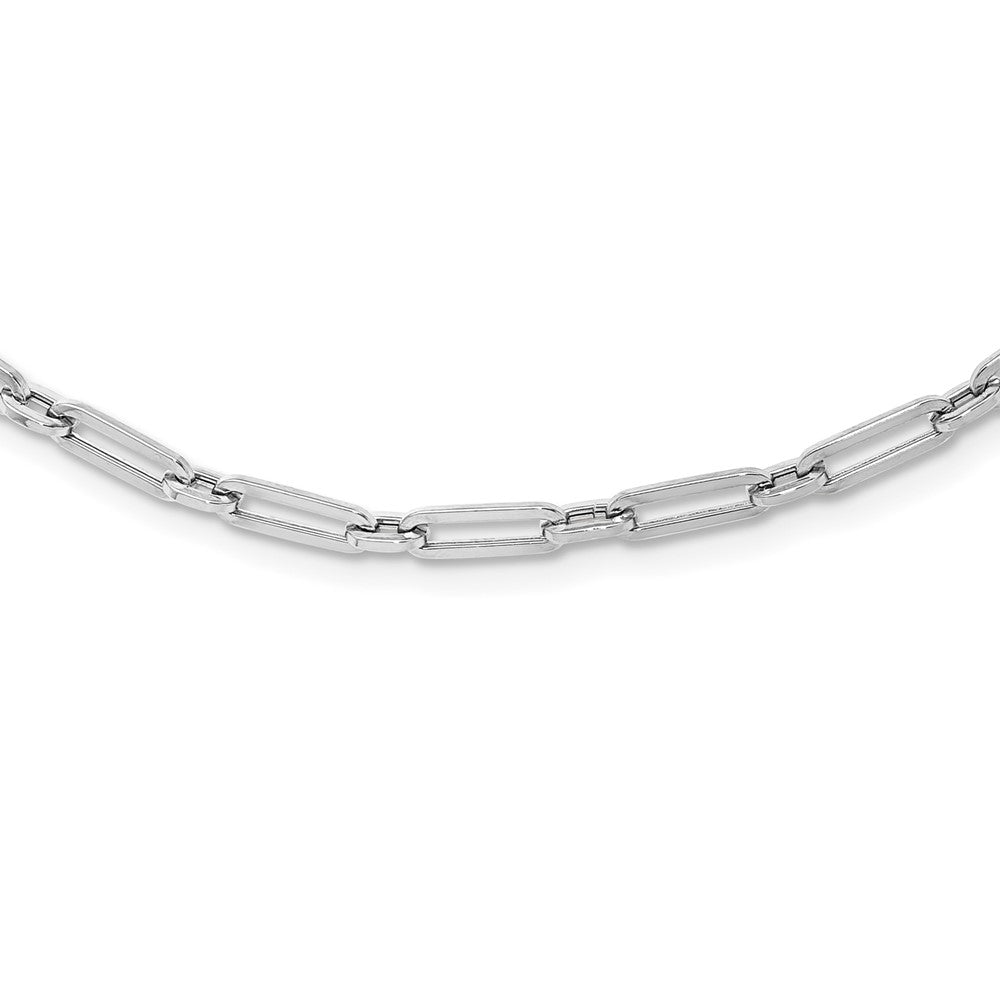 10k Yellow Gold Polished Flat Oval Link Necklace