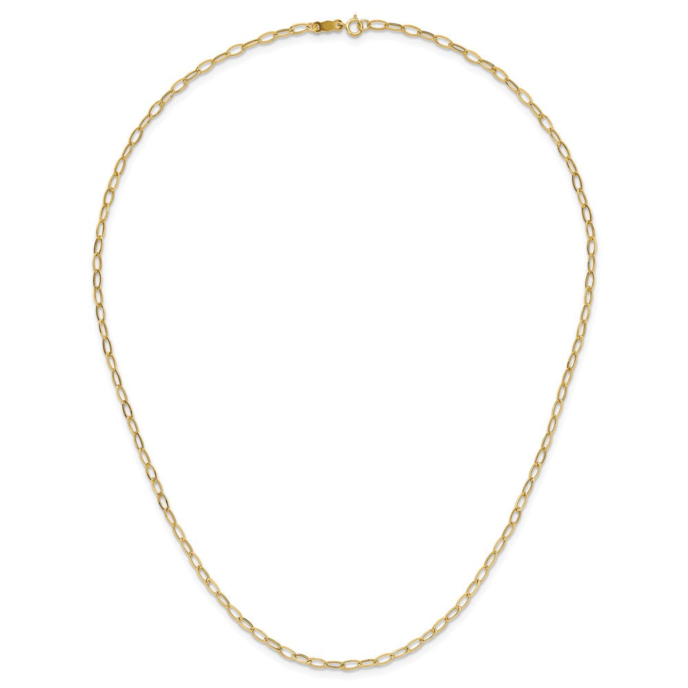 10k Yellow Gold Oval Link Necklace 18"