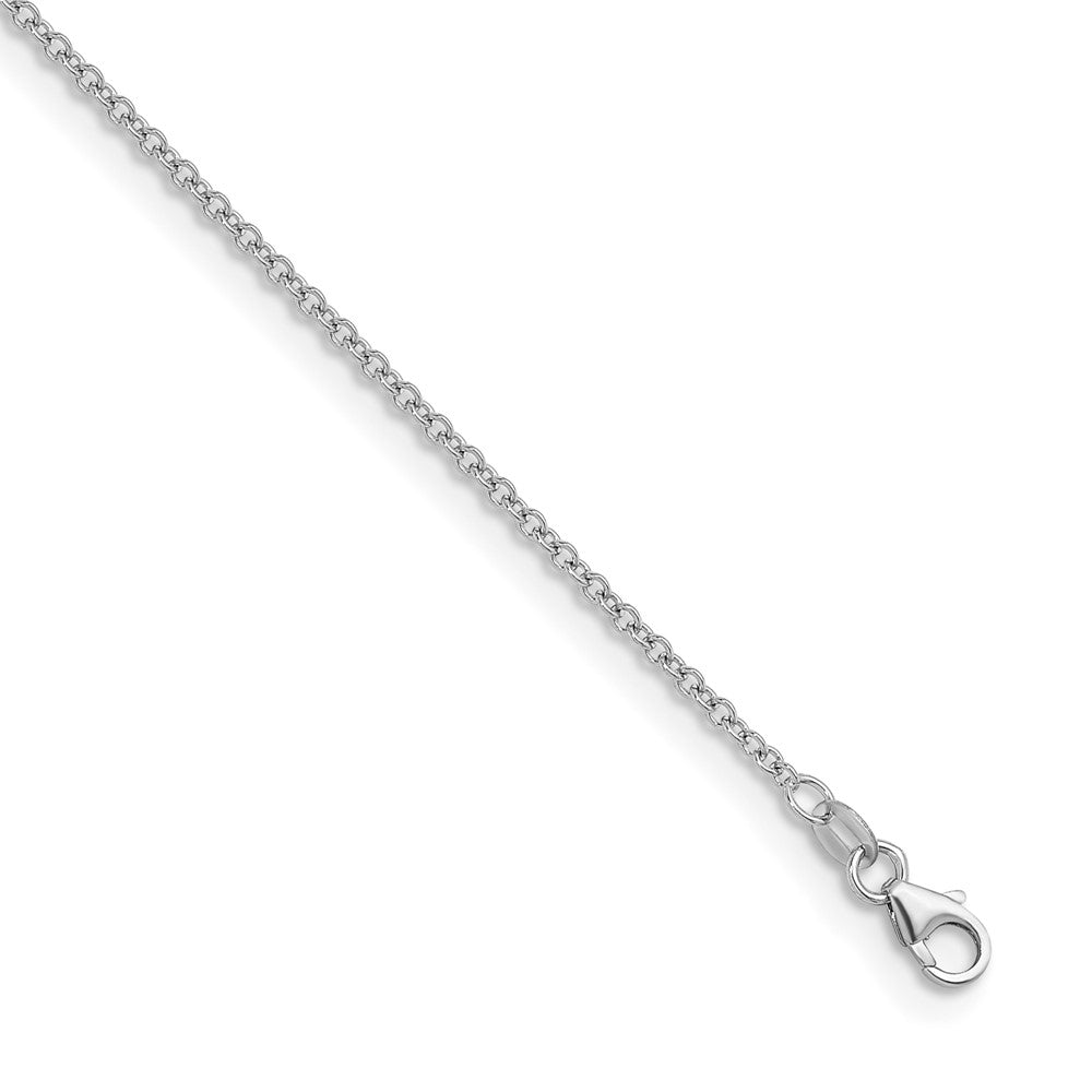 14K Rose Gold Polished 2.0mm Solid Cable Chain Necklace