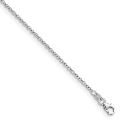14K Rose Gold Polished 2.0mm Solid Cable Chain Necklace