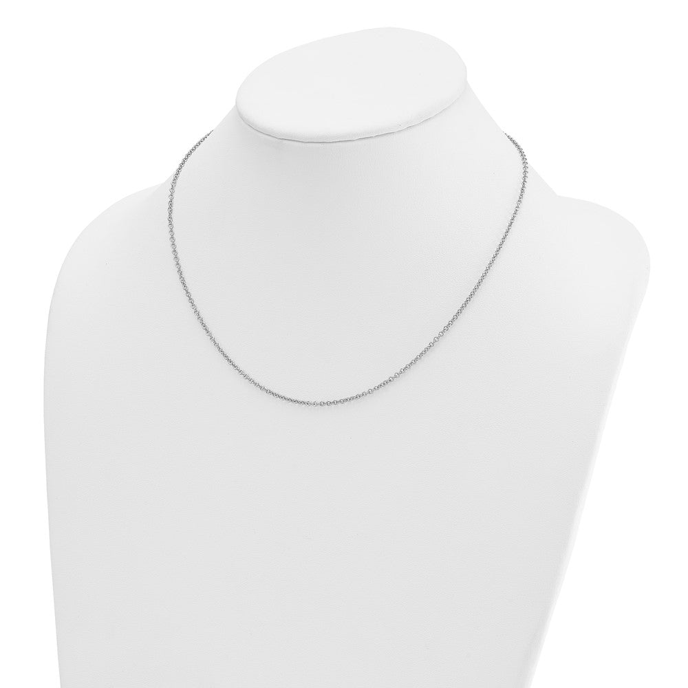 14K Rose Gold Polished 2.0mm Solid Cable Chain Necklace