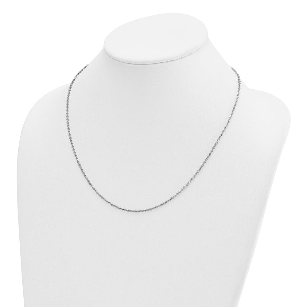 14K Rose Gold Polished 2.0mm Solid Cable Chain Necklace
