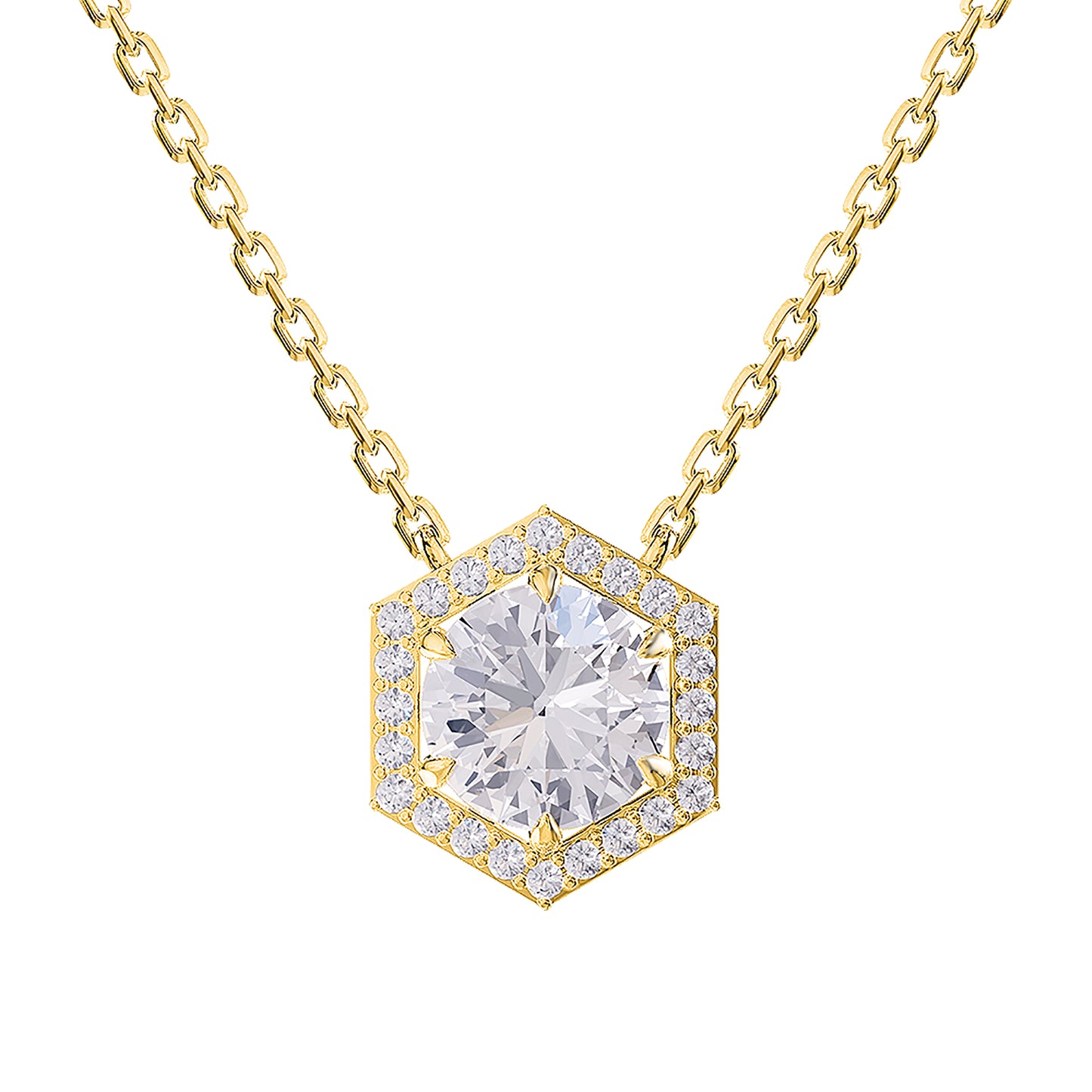 2.35 Carat Lab Grown Diamond Pendant Necklace 18"