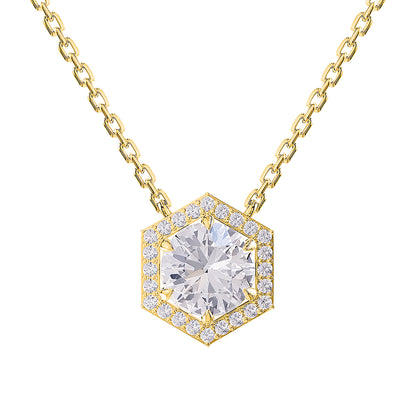 2.35 Carat Lab Grown Diamond Pendant Necklace 18"