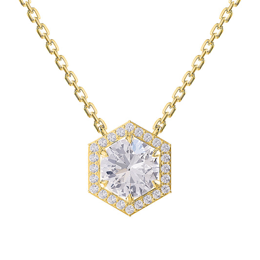 2.35 Carat Lab Grown Diamond Pendant Necklace 18"