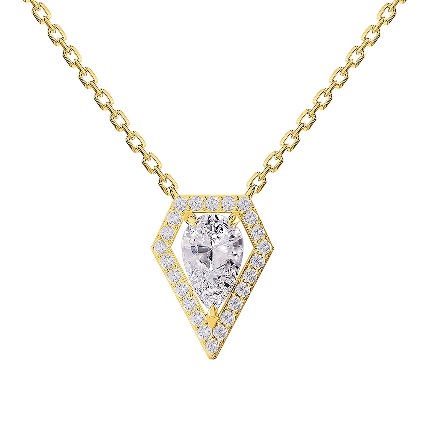 1.50 Carat Lab Grown Diamond Pendant Necklace 18"