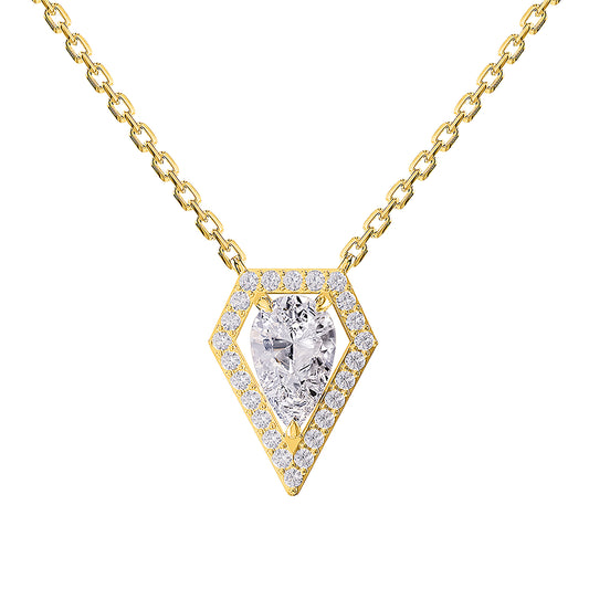 1.50 Carat Lab Grown Diamond Pendant Necklace 18"