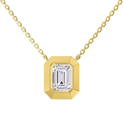 3 Carat Lab Grown Diamond Pendant Necklace 18"