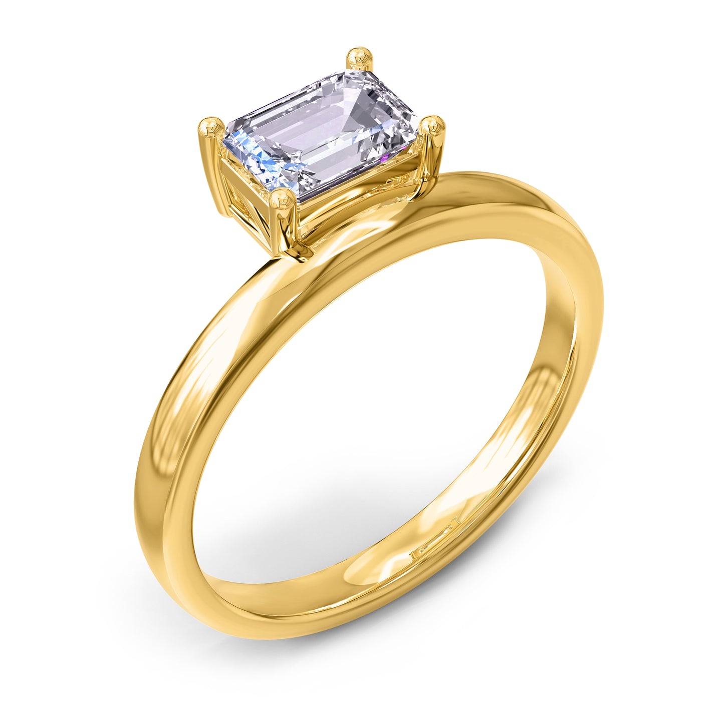 1 Carat Lab Grown Lab Grown Diamond Solitaire Ring