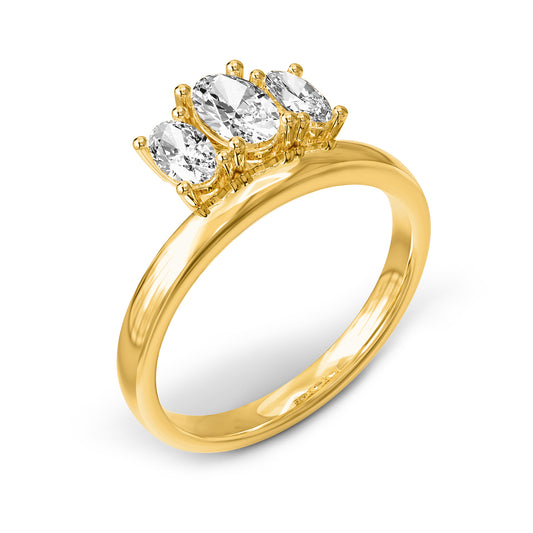 3/4 Carat Lab Grown Lab Grown Diamond Three-stone Ring