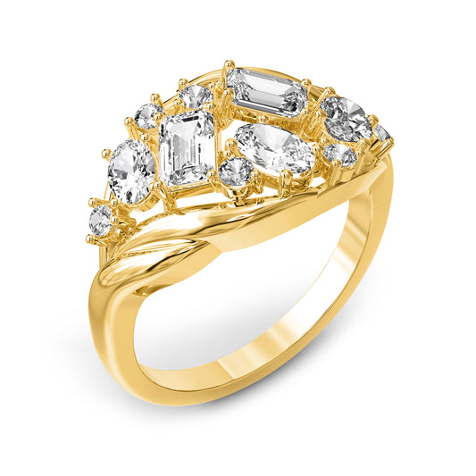 1.45 Carat Lab Grown Diamond Fancy Engagement Ring