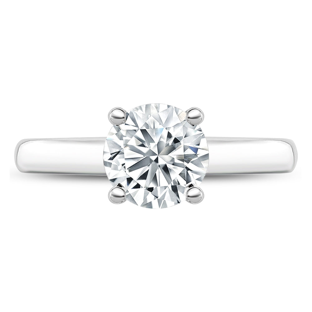 IGI Certified Lab Grown Diamond Engagement Ring 14k White Gold Clarity- VS, Color- EFG