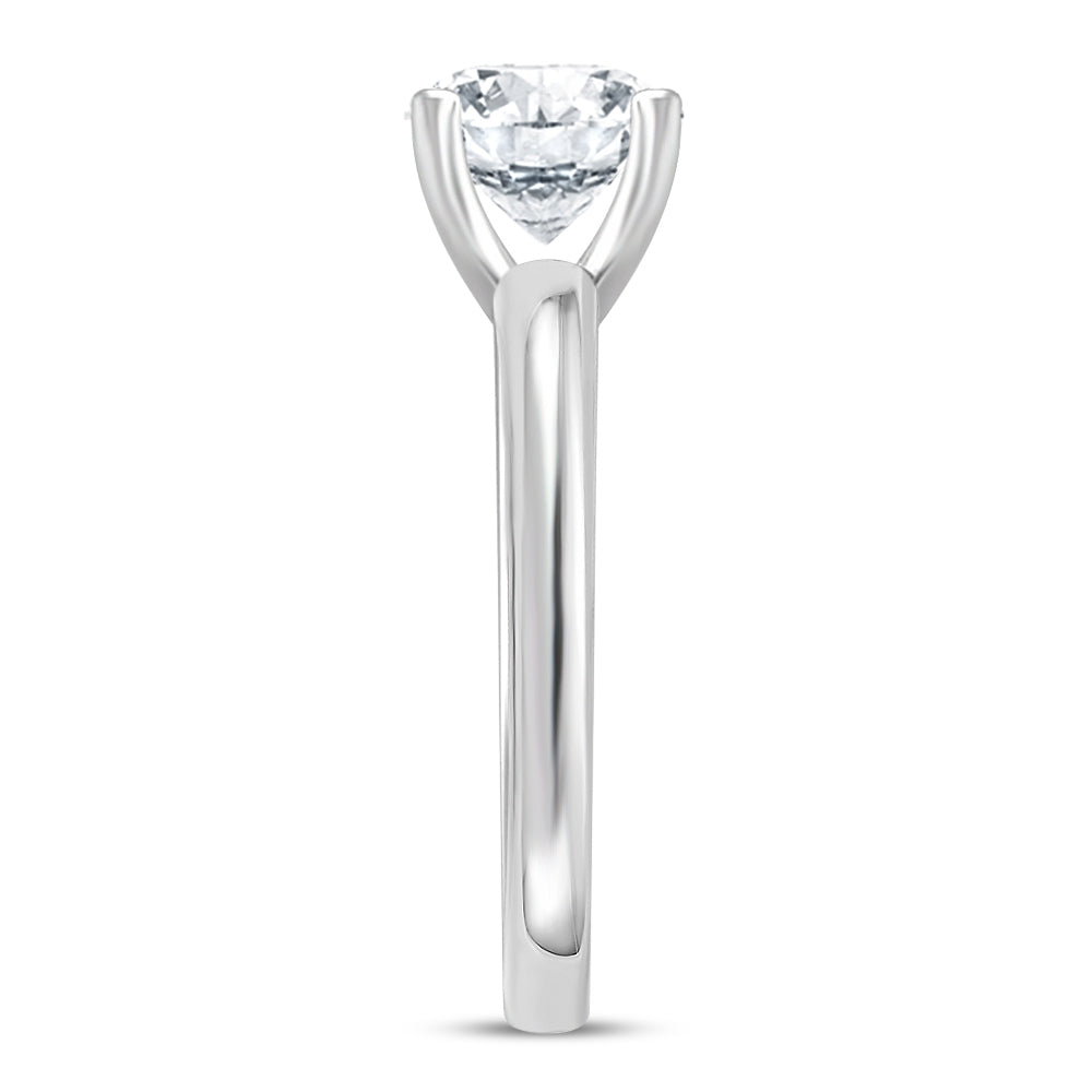 IGI Certified Lab Grown Diamond Engagement Ring 14k White Gold Clarity- VS, Color- EFG