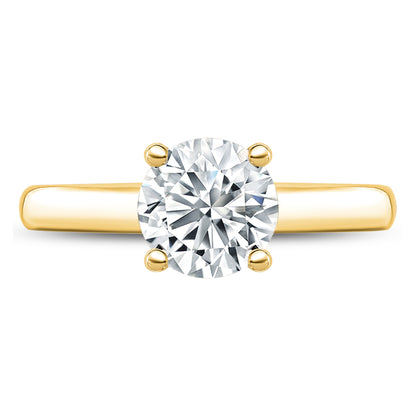IGI Certified Lab Grown Diamond Engagement Ring 14k Yellow Gold Clarity- VS, Color- EFG