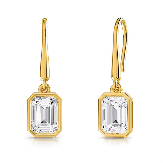 2.30 Carat Lab Grown Diamond Drop & Dangle Earrings