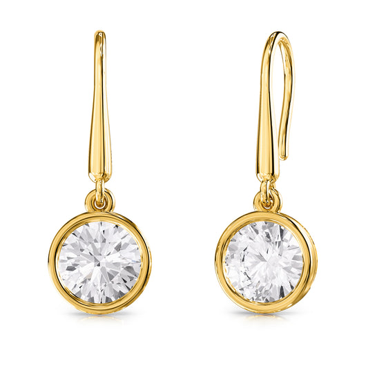 2 Carat Lab Grown Diamond Drop & Dangle Earrings