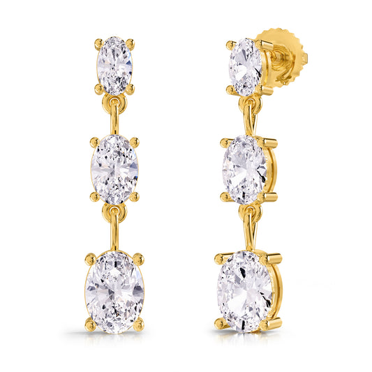 2.50 Carat Lab Grown Diamond Drop & Dangle Earrings