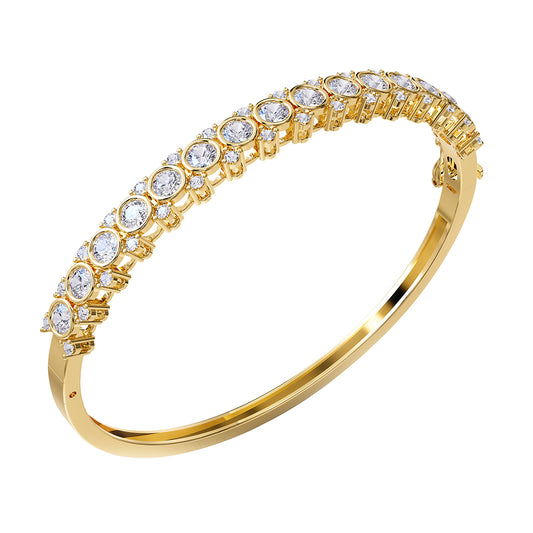 3.5 Carat Lab Grown Diamond Bangle Bracelet 7"