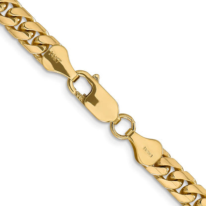 14k Yellow Gold 5.5mm Solid Miami Cuban Chain Necklace