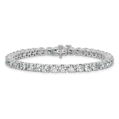 14k Gold Certified Lab Grown 12.5 Ct Diamond Tennis Bracelet 7"