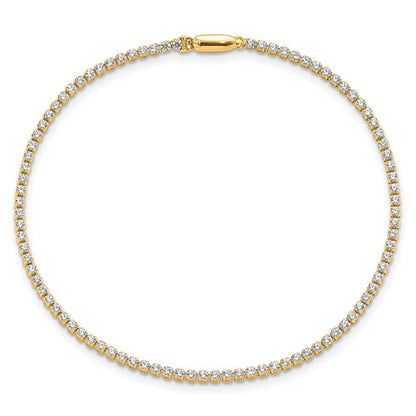 14k Gold 1-1/3 Ct Lab Grown Diamond Tennis Bracelet 7" Clarity- VS-SI, Color- G