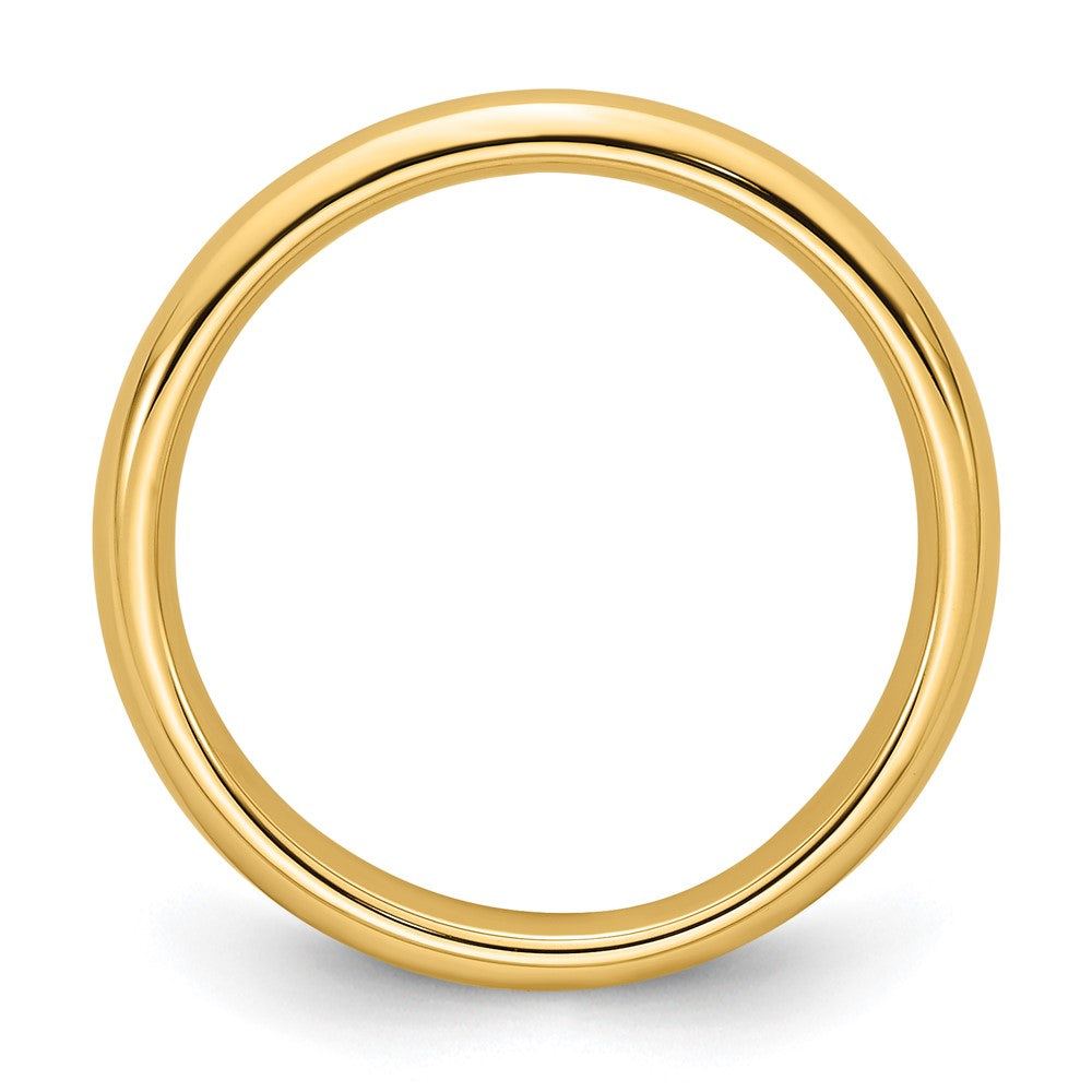 14k Yellow Gold 3mm Standard Weight Comfort Fit Wedding Band Ring