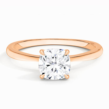 IGI Certified Lab Grown Diamond Solitaire Engagement Ring 14k Rose Gold Clarity- VS, Color- EFG