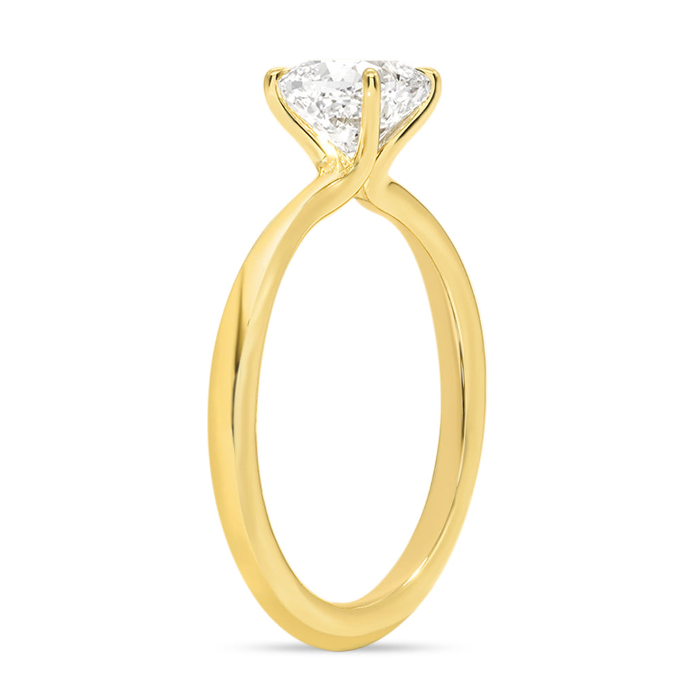 IGI Certified Lab Grown Diamond Engagement Ring 14k Yellow Gold Clarity- VS, Color- EFG (Copy)