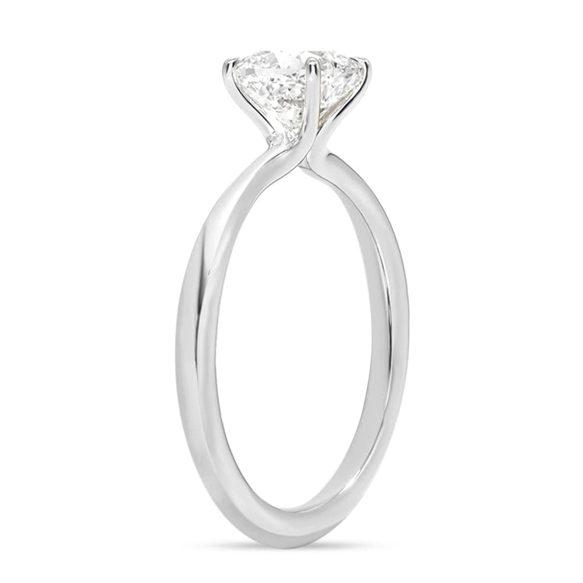 IGI Certified Lab Grown Diamond Engagement Ring 14k White Gold Clarity- VS, Color- EFG