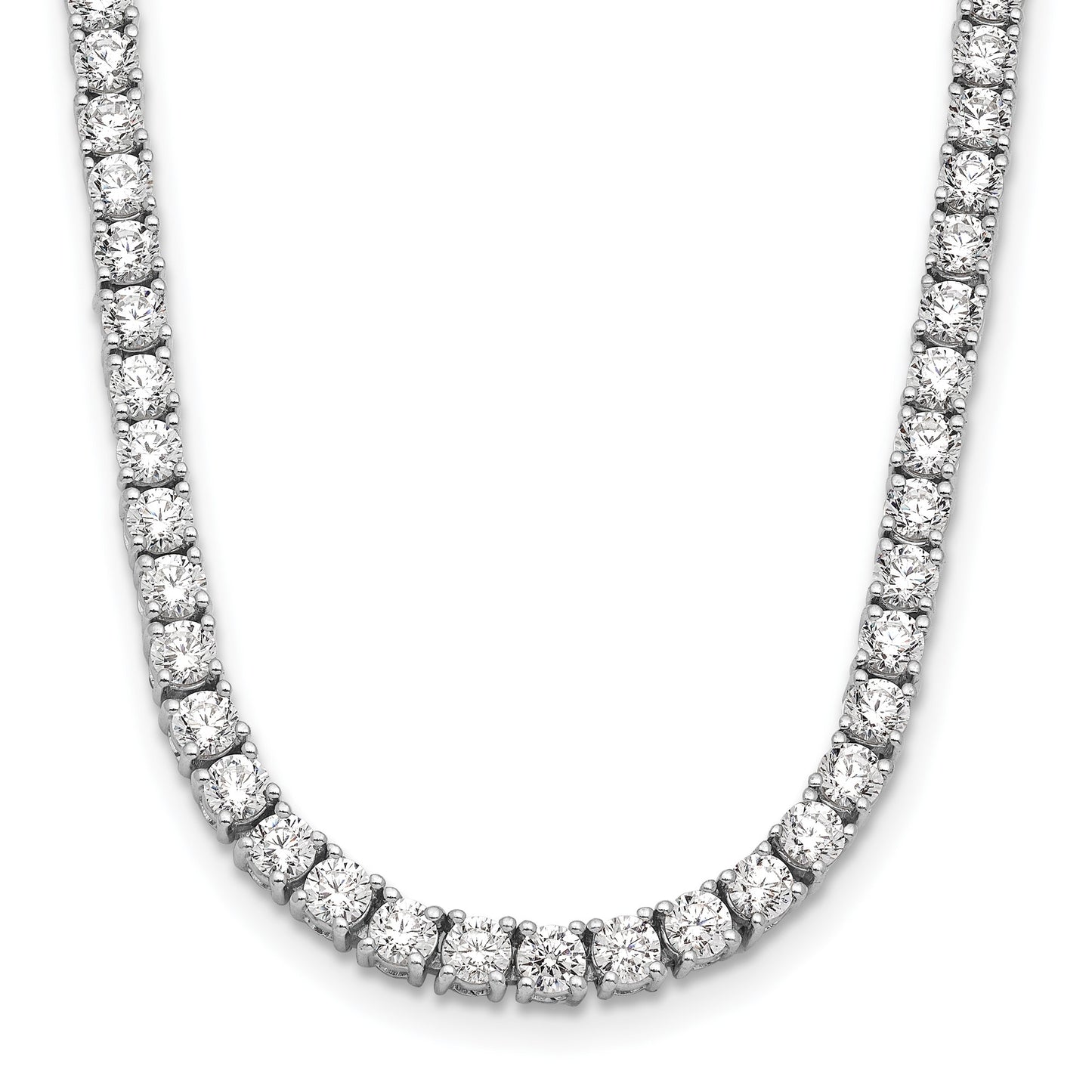 14k Gold Round Cut Lab Grown Diamond Tennis Necklace 18" 4.00ct to 20.00ct, Color-E-F, Clarity- VS (Copy)