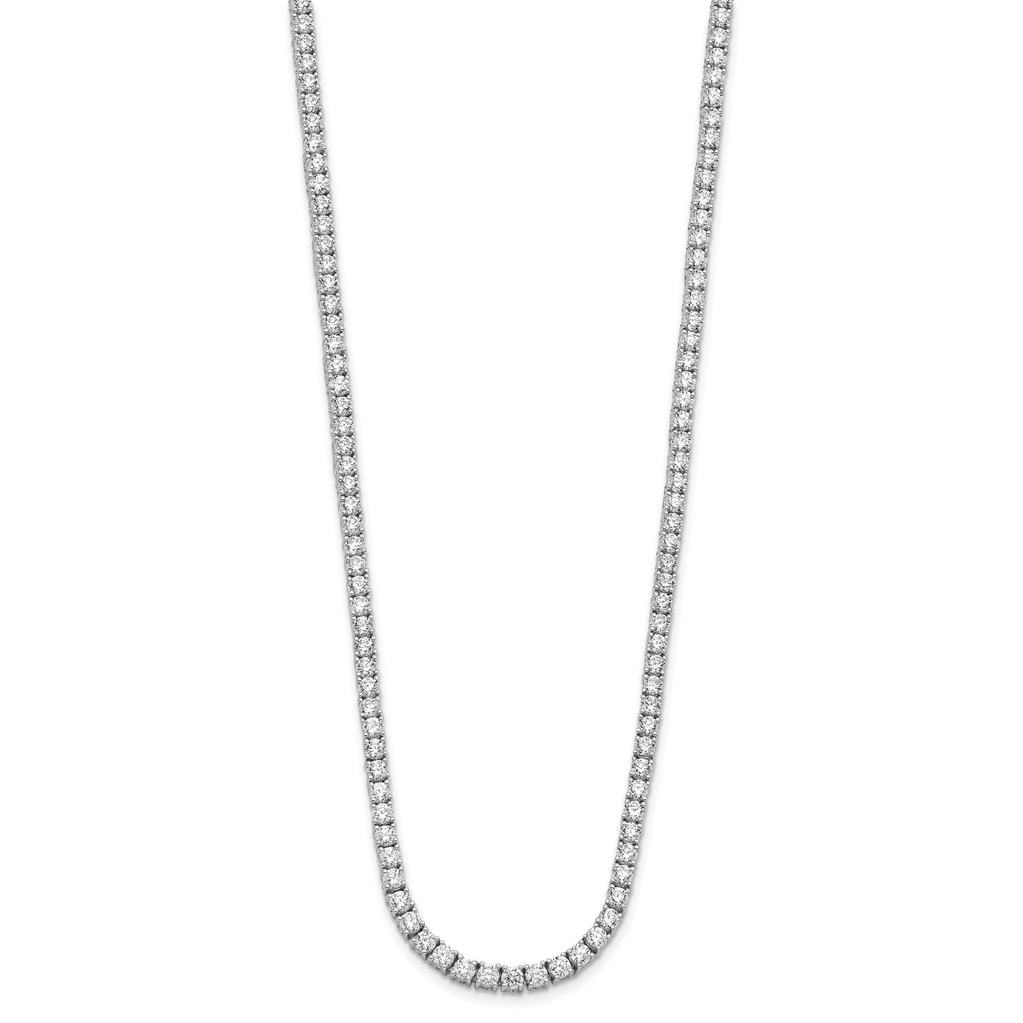 14k Gold Round Cut Lab Grown Diamond Tennis Necklace 18" 4.00ct to 20.00ct, Color-E-F, Clarity- VS (Copy)