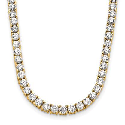 14k Gold Round Cut Lab Grown Diamond Tennis Necklace 18" 4.00ct to 20.00ct, Color-E-F, Clarity- VS (Copy)