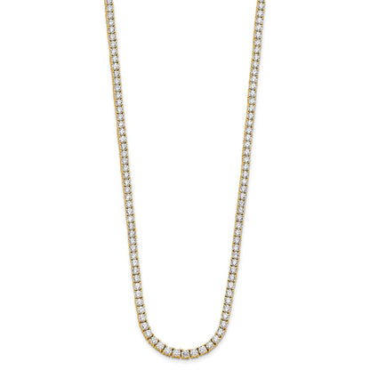 14k Gold Round Cut Lab Grown Diamond Tennis Necklace 18" 4.00ct to 20.00ct, Color-E-F, Clarity- VS (Copy)
