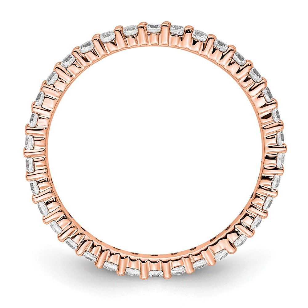 14k Rose, White or Yellow Gold 1/2 Carat Round Diamond Eternity Band Ring