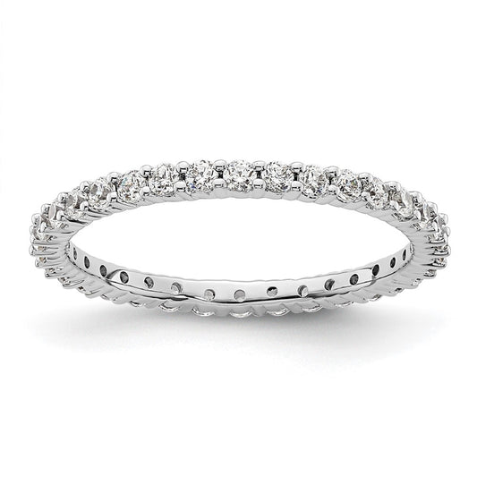 14k Rose, White or Yellow Gold 1/2 Carat Round Diamond Eternity Band Ring