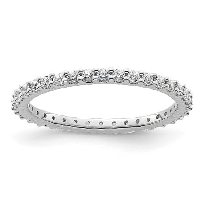 14k Rose, White or Yellow Gold 1/2 Carat Round Diamond Eternity Band Ring