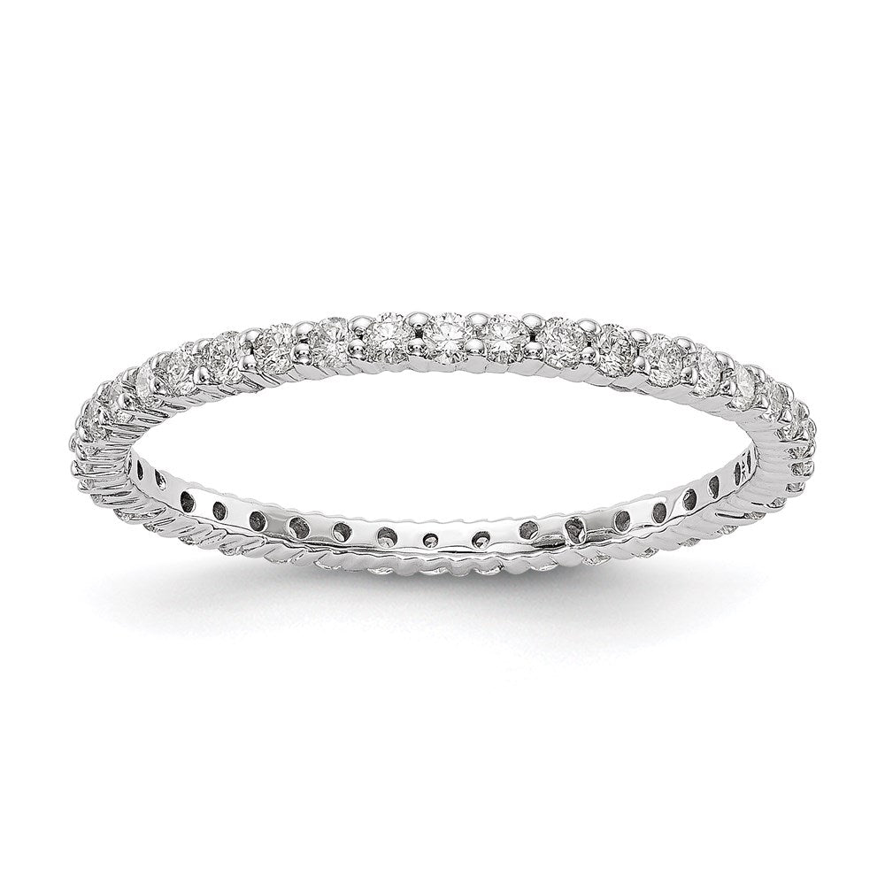 14k Rose, White or Yellow Gold 1/2 Carat Round Diamond Eternity Band Ring
